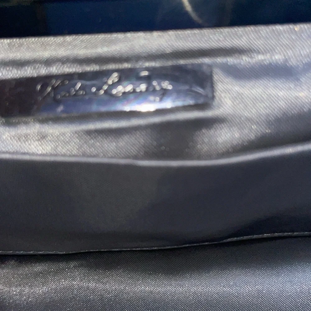 Metallic silver evening bag